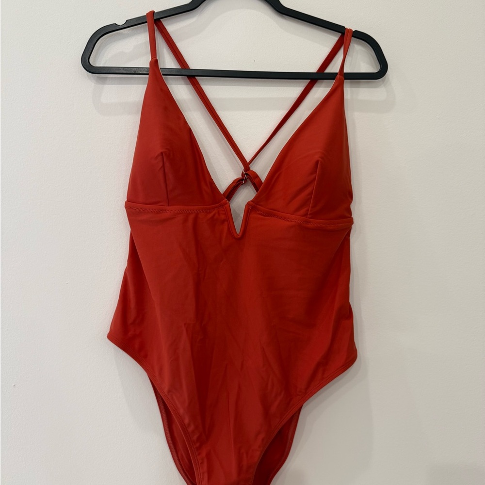 Amazon Women's Red One-Piece Swimsuit
